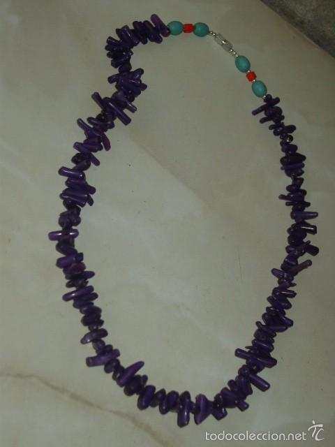 Joyeria: COLLAR DE CORAL MORADO. - Foto 5