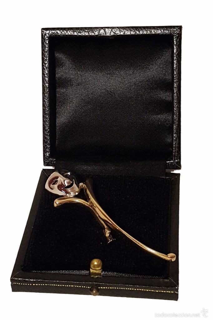 Joyeria: Broche de plata chapada en oro - Foto 1