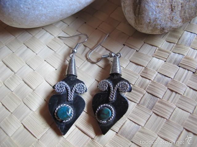 Joyeria: pendientes artesanales de madera - Foto 1