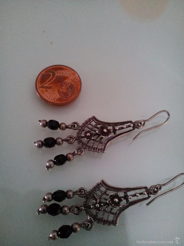 Joyeria: Pendientes de plata antiguos - Foto 1