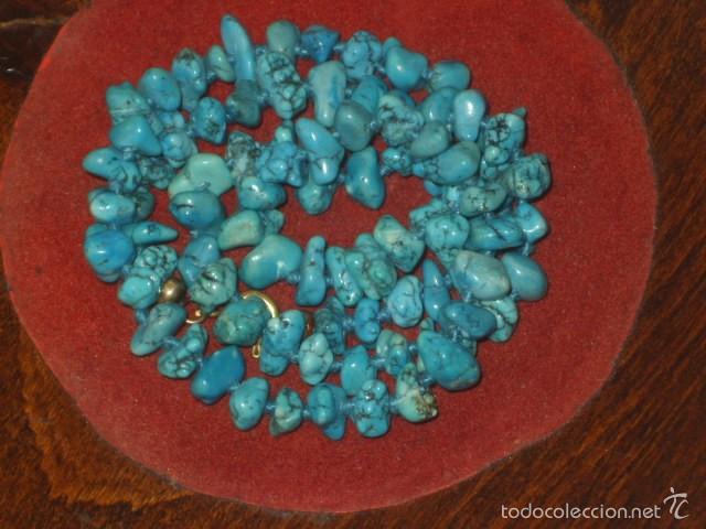 Joyeria: COLLAR DE TURQUESAS ANUDADO.VINTAGE. - Foto 6
