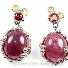 Joyeria: PENDIENTES DE PLATA Y RUBI - Foto 1