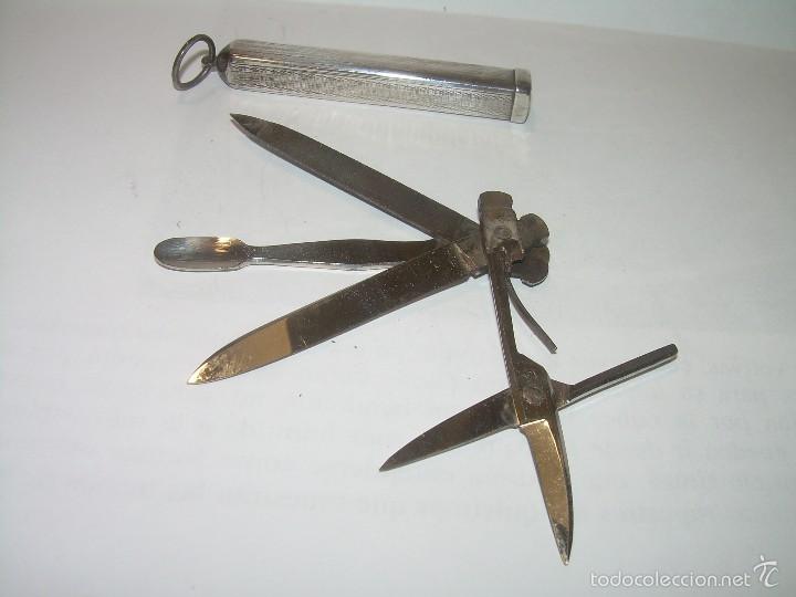 Joyeria: ANTIGUO SET DE MANICURA.....CON ESTUCHE DE.... PLATA. - Foto 1