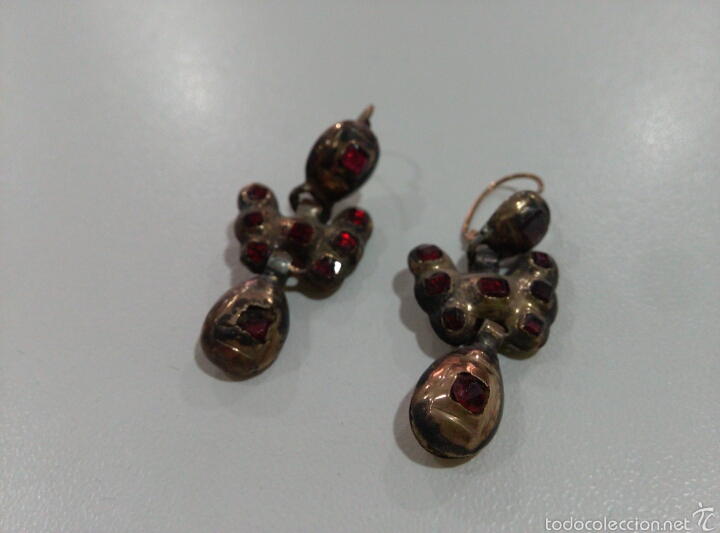 Joyeria: Pendientes de mariposa antiguos. S.XIX - Foto 1