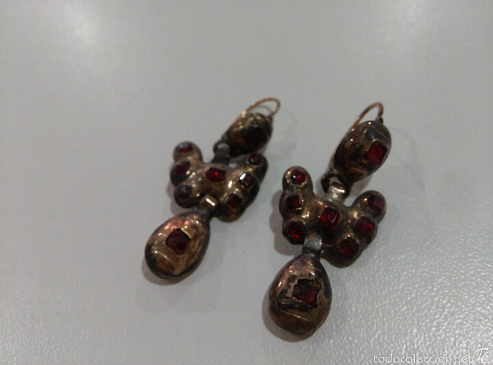 Joyeria: Pendientes de mariposa antiguos. S.XIX - Foto 3