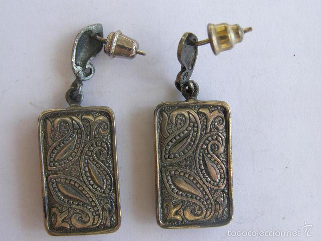 Joyeria: PENDIENTES EN PLATA DE LEY Y CERAMICA PINTADA A MANO. - Foto 2