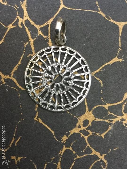 Joyeria: Colgante Roset&oacute;n Oeste. Catedral de Le&oacute;n. Plata ley - Foto 1