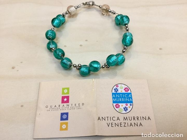 Joyeria: Pulsera Murano Bolas 8mm. Color Aturquesado - Foto 1