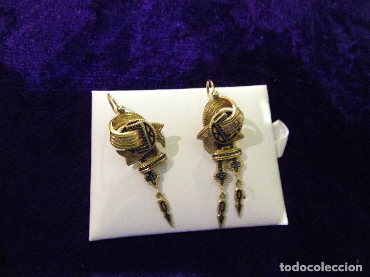 Joyeria: CONJUNTO BROCHE Y PENDIENTES ORO DEL PASADO SIGLO - Foto 12