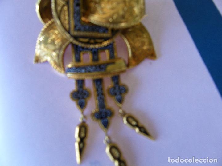 Joyeria: CONJUNTO BROCHE Y PENDIENTES ORO DEL PASADO SIGLO - Foto 17