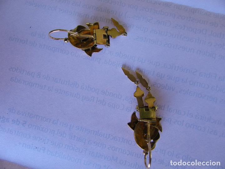 Joyeria: CONJUNTO BROCHE Y PENDIENTES ORO DEL PASADO SIGLO - Foto 26