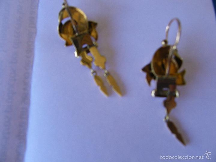 Joyeria: CONJUNTO BROCHE Y PENDIENTES ORO DEL PASADO SIGLO - Foto 31