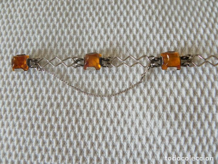 Joyeria: Pulsera de plata maciza con Ambar natural - Foto 1