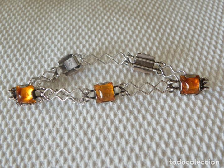 Joyeria: Pulsera de plata maciza con Ambar natural - Foto 3