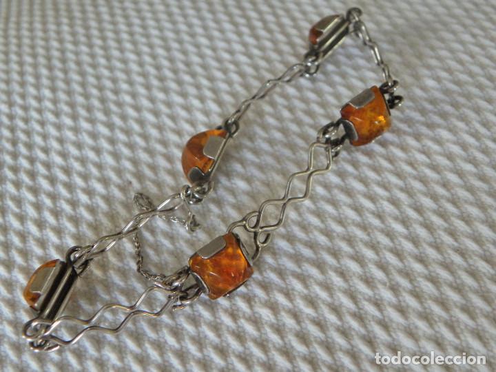 Joyeria: Pulsera de plata maciza con Ambar natural - Foto 5