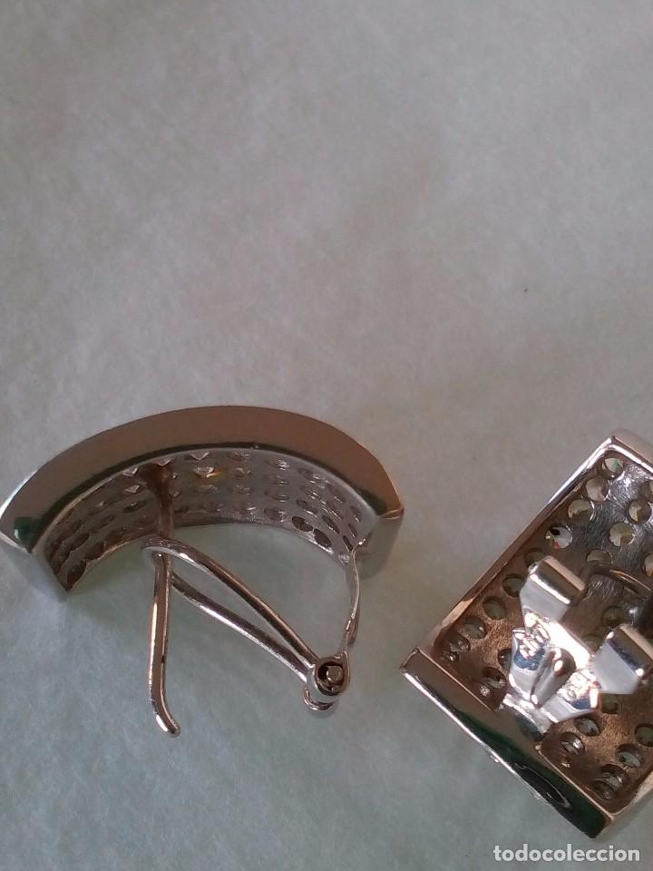 Joyeria: Pendientes oro blanco con pedrer&iacute;a - Foto 3