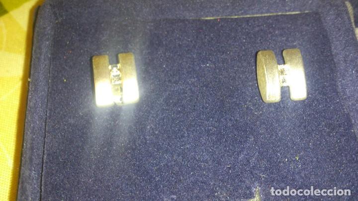 Joyeria: Preciosos pendientes de plata de ley con circonitas. - Foto 1