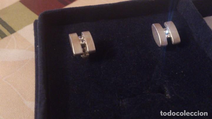 Joyeria: Preciosos pendientes de plata de ley con circonitas. - Foto 3