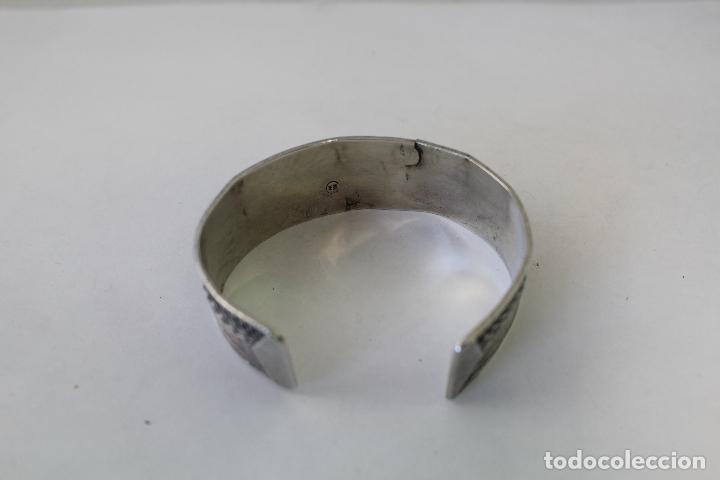 Joyeria: brazalete antiguo en plata de ley - Foto 3