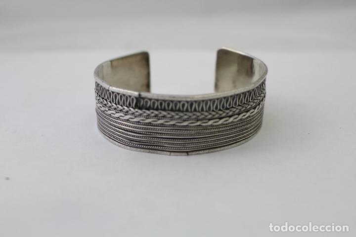 Joyeria: brazalete antiguo en plata de ley - Foto 6