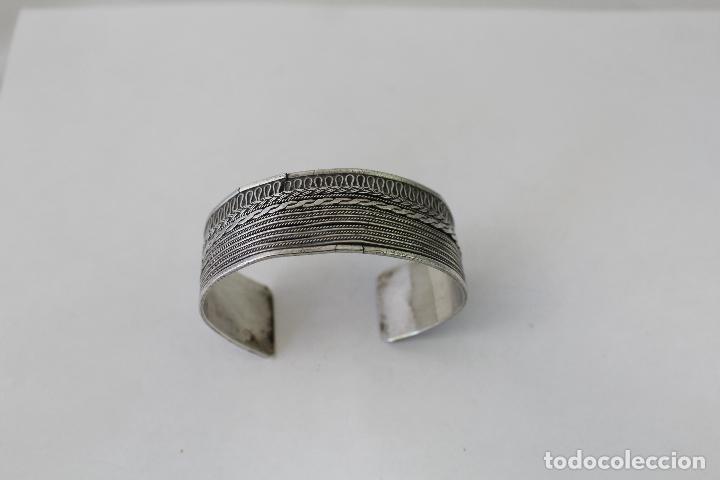 Joyeria: brazalete antiguo en plata de ley - Foto 7