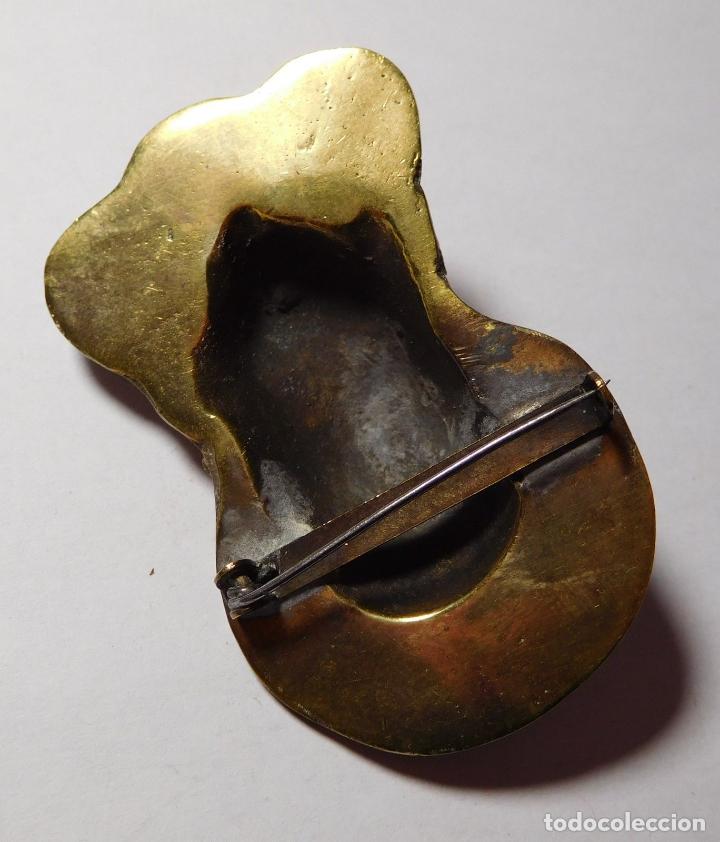 Joyeria: BROCHE ANTIGUO DE BRONCE MUJER AFRICANA - Foto 3