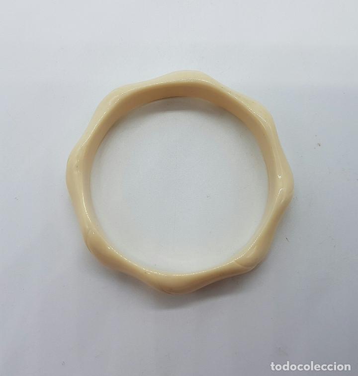 Joyeria: Brazalete antiguo en s&iacute;mil de marfil . - Foto 4