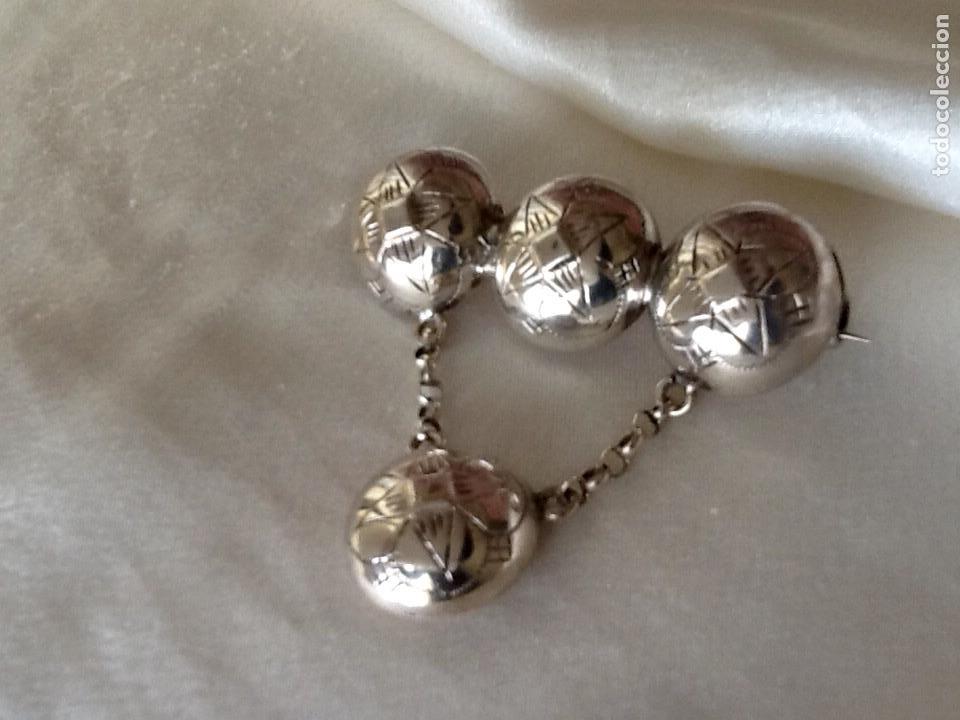 Joyeria: ANTIGUO BROCHE DE PLATA CINCELADA NORUEGA - Foto 1