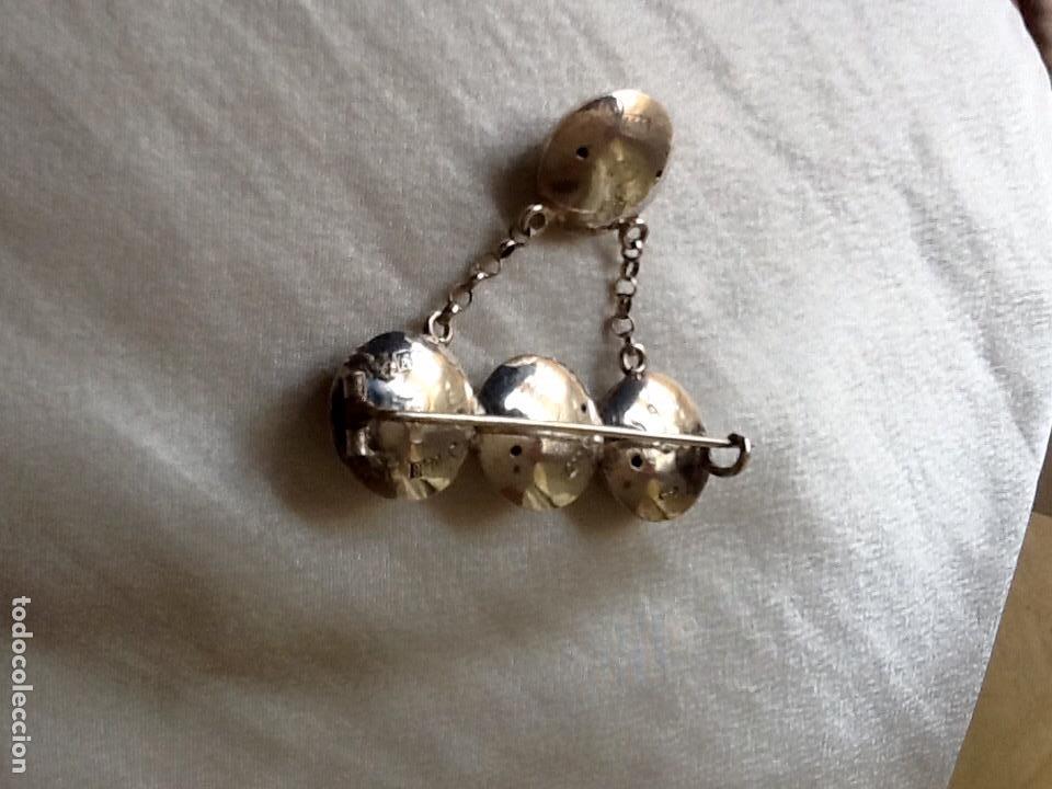 Joyeria: ANTIGUO BROCHE DE PLATA CINCELADA NORUEGA - Foto 3