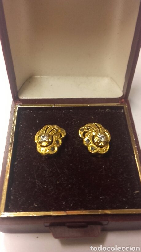 Joyeria: Pendientes peque&ntilde;os chapados en ORO - Foto 1
