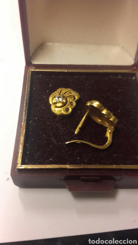 Joyeria: Pendientes peque&ntilde;os chapados en ORO - Foto 3