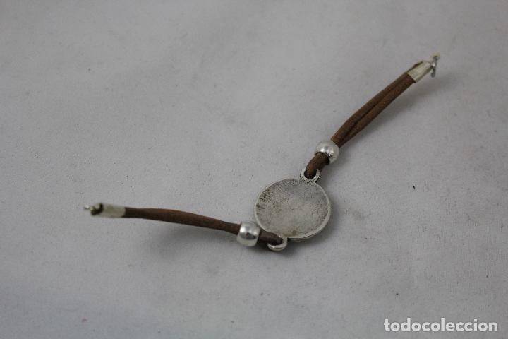 Joyeria: pulsera en plata de ley y piel - Foto 4