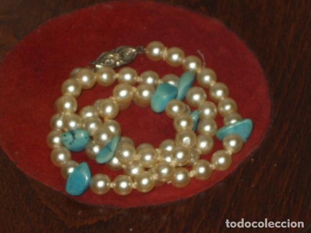 Joyeria: COLLAR DE PERLAS Y TURQUESA.A&Ntilde;OS 70. - Foto 5