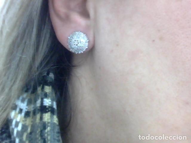 Joyeria: pendientes oro blanco 18 kl y diamantes - Foto 1