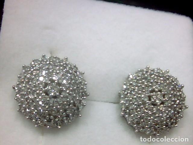 Joyeria: pendientes oro blanco 18 kl y diamantes - Foto 4
