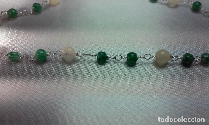 Joyeria: COLLAR PLATA CON CUENTAS DE AGATA Y JADE - Foto 2