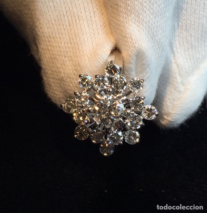 Joyeria: Anillo de platino cuajado de diamantes - Foto 2