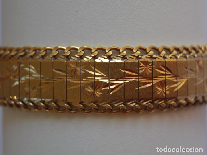 Joyeria: Pulsera de oro de 18 Kt con dise&ntilde;o floral - Foto 1