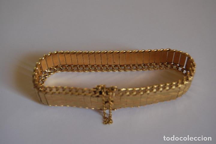 Joyeria: Pulsera de oro de 18 Kt con dise&ntilde;o floral - Foto 4
