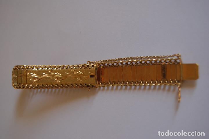 Joyeria: Pulsera de oro de 18 Kt con dise&ntilde;o floral - Foto 10