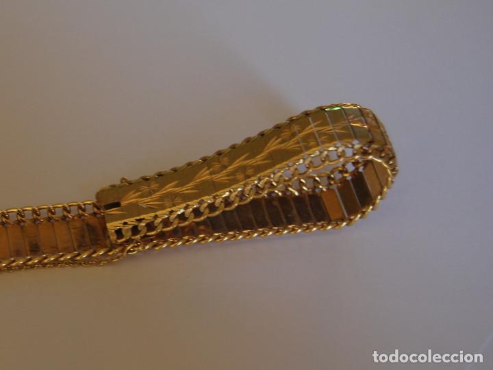 Joyeria: Pulsera de oro de 18 Kt con dise&ntilde;o floral - Foto 11
