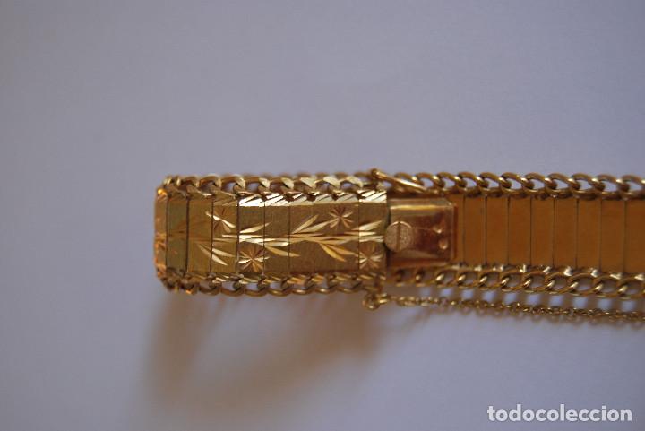 Joyeria: Pulsera de oro de 18 Kt con dise&ntilde;o floral - Foto 12
