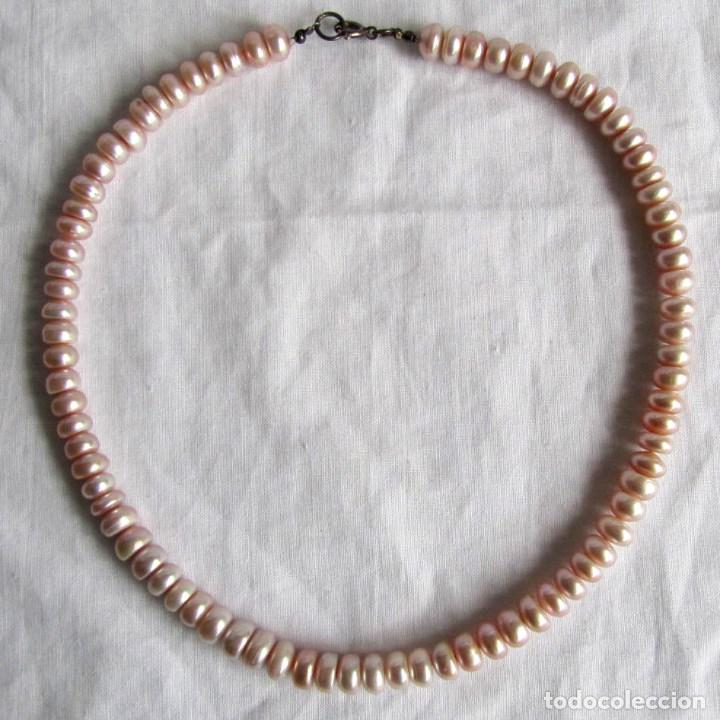 Joyeria: Collar de perlas de agua dulce Broche plata 925 - Foto 1