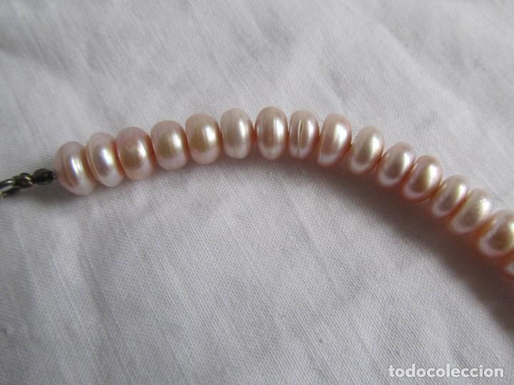 Joyeria: Collar de perlas de agua dulce Broche plata 925 - Foto 4