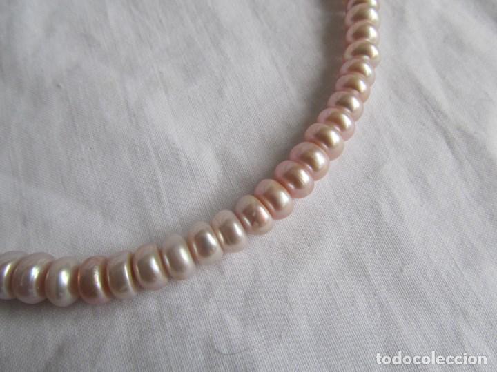 Joyeria: Collar de perlas de agua dulce Broche plata 925 - Foto 5