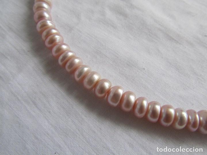 Joyeria: Collar de perlas de agua dulce Broche plata 925 - Foto 6