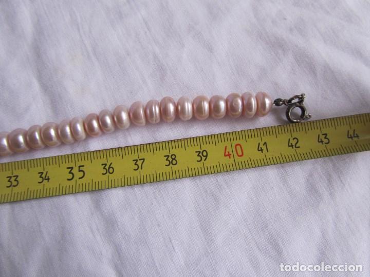 Joyeria: Collar de perlas de agua dulce Broche plata 925 - Foto 9