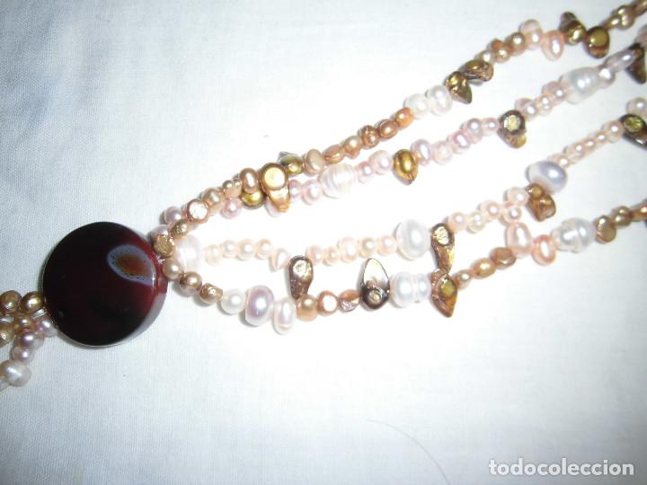 Joyeria: BONITO COLLAR DE PERLAS CON PIEDRA EN EL CENTRO - Foto 11