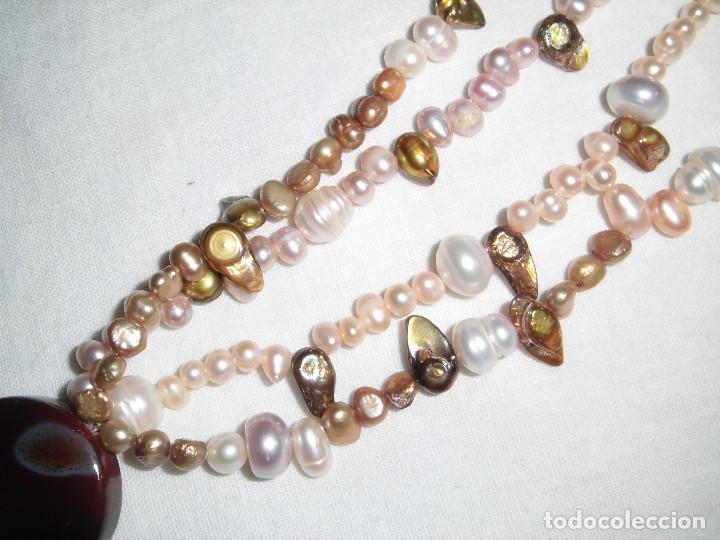 Joyeria: BONITO COLLAR DE PERLAS CON PIEDRA EN EL CENTRO - Foto 15