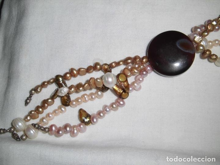 Joyeria: BONITO COLLAR DE PERLAS CON PIEDRA EN EL CENTRO - Foto 16